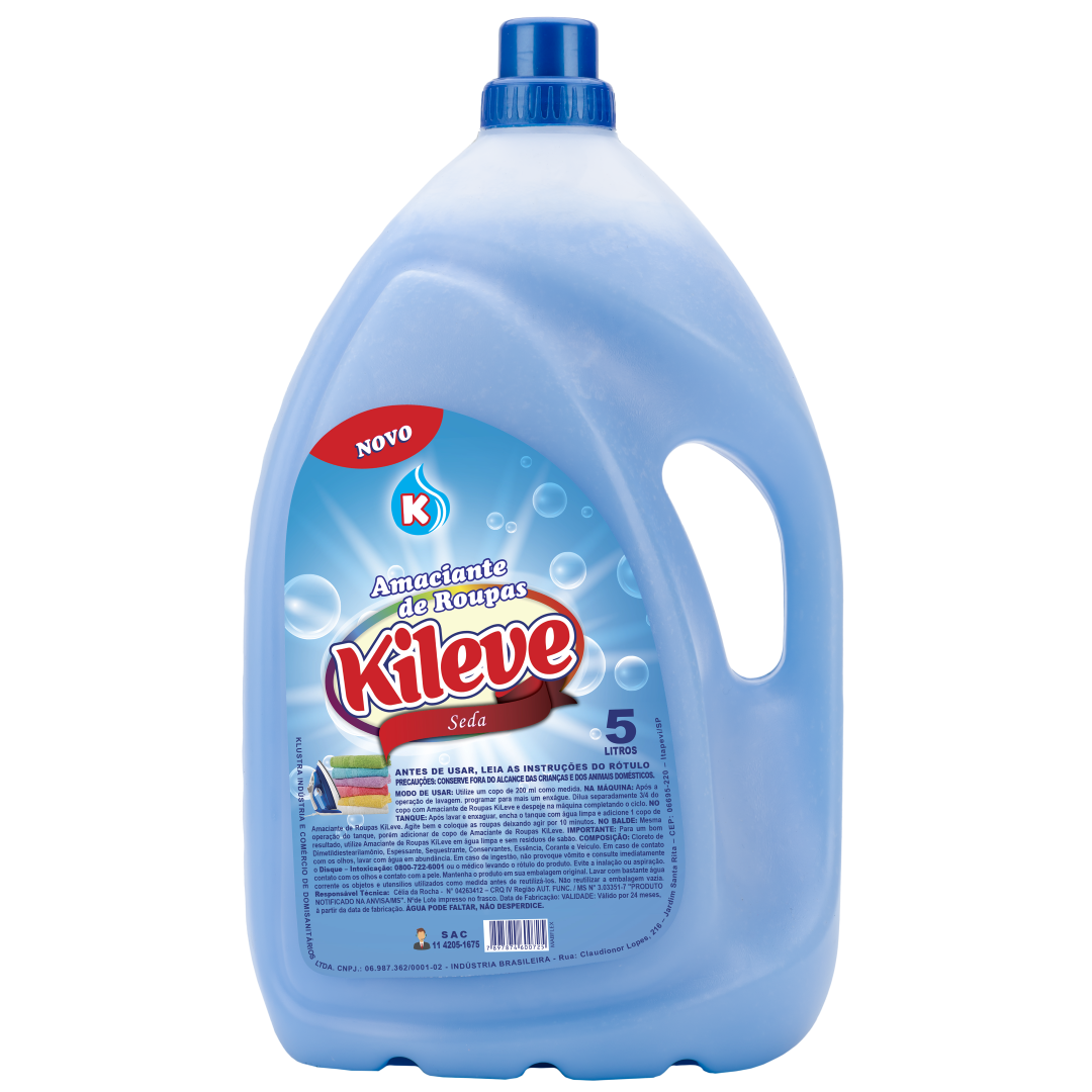 Amaciante de Roupas Kileve 5L Seda